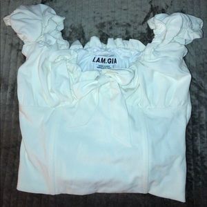 I.AM.GIA Naomi Ruffle Bustier Top